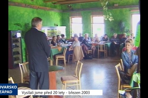 obrázek:2003 – Cheb: Sokolovští Zastupitelé jednali na Ronaku (TV Západ)