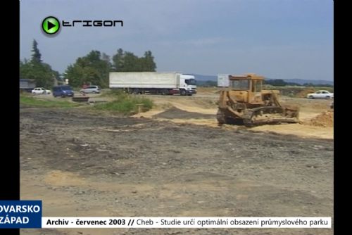 Foto: 2003 – Cheb: Studie určí optimální obsazení průmyslového parku (TV Západ)
