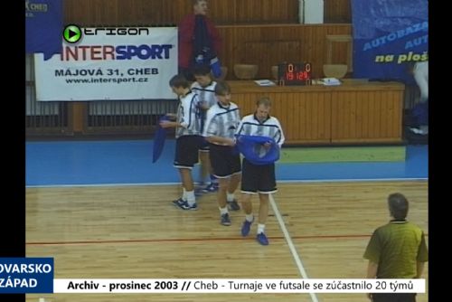 Foto: 2003 – Cheb: Turnaje ve futsale se zúčastnilo 20 týmů (TV Západ)