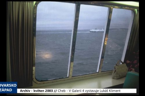 Foto: 2003 – Cheb: V Galerii 4 vystavuje Lukáš Kliment (TV Západ)
