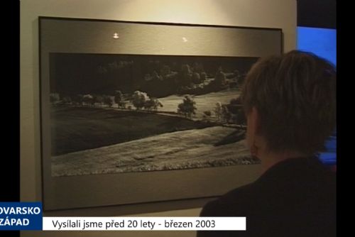 obrázek:2003 – Cheb: V Galerii 4 vystavuje retrospektivu Ludvík Erdmann (TV Západ)