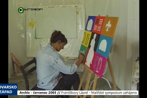 Foto: 2003 – Františkovy Lázně: Malířské sympozium zahájeno (TV Západ)