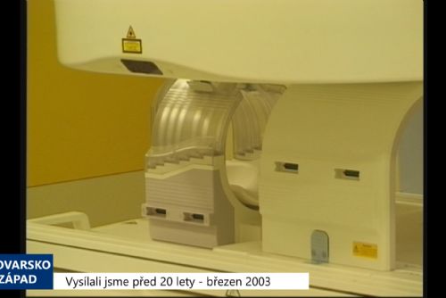 obrázek:2003 – Sokolov: Magnetická rezonance jde do ostrého provozu (TV Západ)
