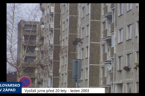 Foto: 2003 – Sokolov: Privatizace čeká 600 městských bytů (TV Západ)