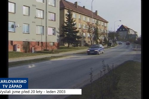 Foto: 2003 – Sokolov: U 3. ZŠ vznikne zpomalovací retardér (TV Západ)