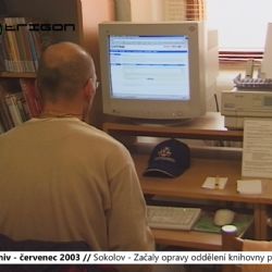 2003 – Sokolov: Začaly opravy oddělení knihovny pro dospělé (TV Západ)