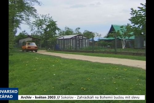 Foto: 2003 – Sokolov: Zahrádkáři na Bohemii budou mít slevu (TV Západ)