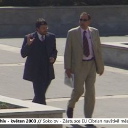 2003 – Sokolov: Zástupce EU Cibrian navštívil město (TV Západ)