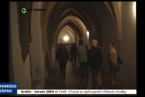 Foto: 2004 – Cheb: Chystá se zpřístupnění Křížové chodby (TV Západ)