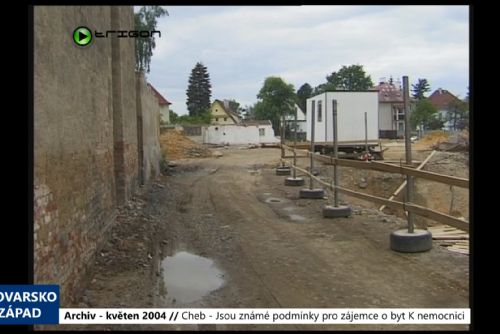 Foto: 2004 – Cheb: Jsou známé podmínky pro zájemce o byt K nemocnici (TV Západ)