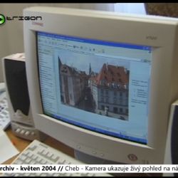 2004 – Cheb: Kamera ukazuje živý pohled na náměstí (TV Západ)