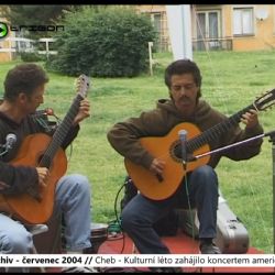 2004 – Cheb: Kulturní léto zahájilo koncertem amerického dua (TV Západ)