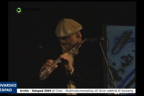Foto: 2004 – Cheb: Multiinstrumentalista Jiří Stivín odehrál tři koncerty (TV Západ)