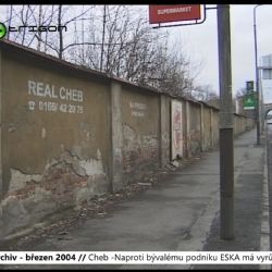 2004 – Cheb: Naproti bývalému podniku ESKA má vyrůst TESCO (TV Západ)