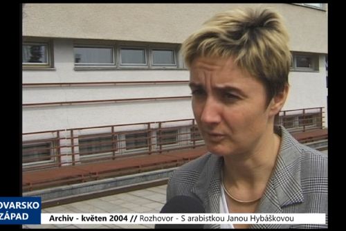 Foto: 2004 – Cheb: Rozhovor – S arabistkou Janou Hybáškovou (TV Západ)