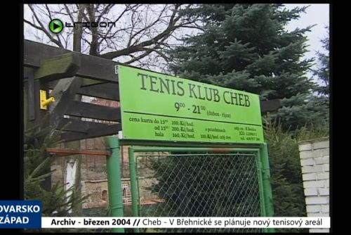 Foto: 2004 – Cheb: v Břehnické se plánuje nový tenisový areál (TV Západ)