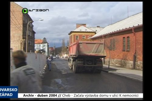 Foto: 2004 – Cheb: Začala výstavba domu v ulici K nemocnici (TV Západ)