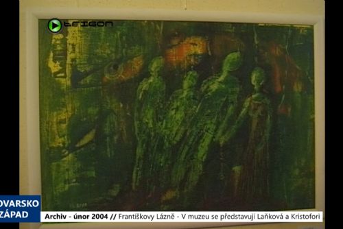 Foto: 2004 – Františkovy Lázně: V muzeu se představují Laňková a Kristofori (TV Západ)