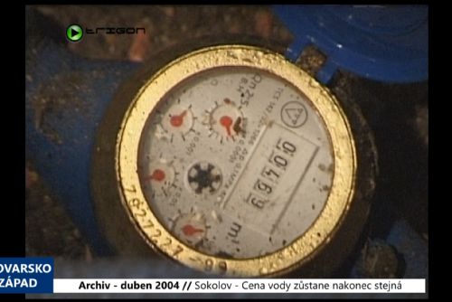 Foto: 2004 – Sokolov: Cena vody zůstane nakonec stejná (TV Západ)