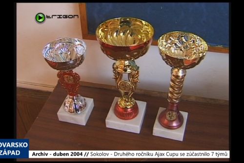 obrázek:2004 – Sokolov: Druhého ročníku Ajax Cupu se zúčastnilo 7 týmů (TV Západ)
