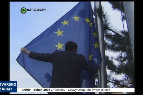 Foto: 2004 – Sokolov: Oslavy vstupu do Evropské unie (TV Západ)