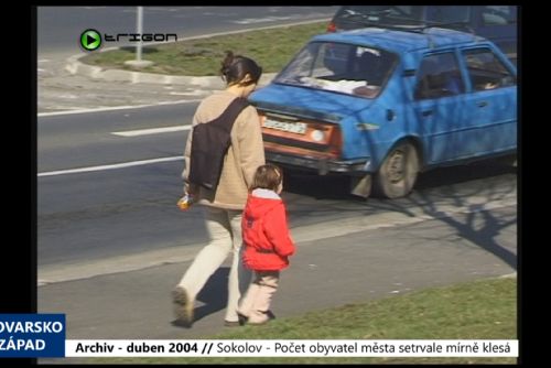 Foto: 2004 – Sokolov: Počet obyvatel města setrvale mírně klesá (TV Západ)