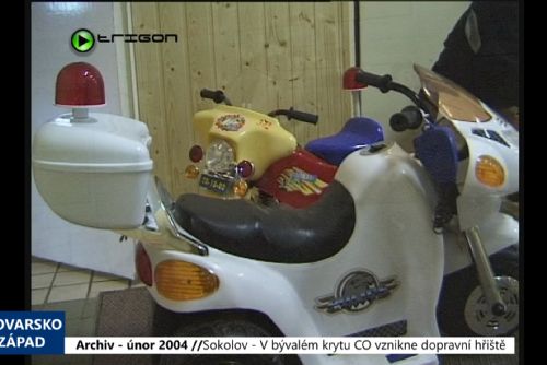 obrázek:2004 – Sokolov: V bývalém krytu CO vznikne dopravní hřiště (TV Západ)