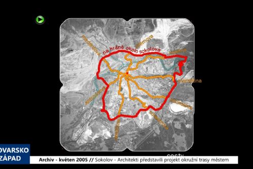 Foto: 2005 – Sokolov: Architekti představili projekt okružní trasy městem (TV Západ)