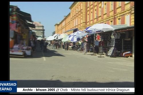 Foto: 2005 – Cheb: Město řeší budoucnost tržnice Dragoun (TV Západ)