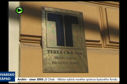 Foto: 2005 – Cheb: Město vybírá nového správce bytového fondu (TV Západ)