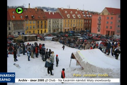 obrázek:2005 – Cheb: Na Kasárním náměstí létaly snowboardy (TV Západ)