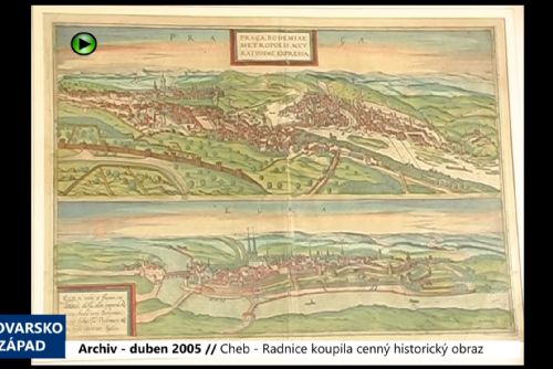 Foto: 2005 – Cheb: Radnice koupila cenný historický obraz (TV Západ)