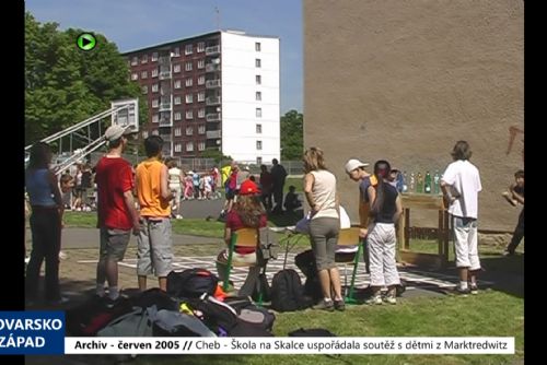 obrázek:2005 – Cheb: Škola na Skalce uspořádala soutěž s dětmi z Marktredwitz (TV Západ)