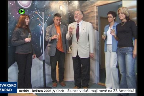 Foto: 2005 – Cheb: Slunce v duši mají nově na ZŠ Americká (TV Západ)