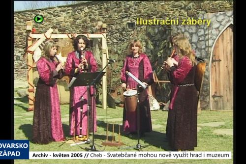 Foto: 2005 – Cheb: Svatebčané mohou nově využít hrad i muzeum (TV Západ)