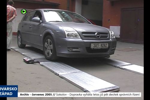 obrázek:2005 – Sokolov: Dopravka vyřídila letos již pět desítek správních řízení (TV Západ)
