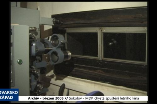 Foto: 2005 – Sokolov: MDK chystá spuštění letního kina (TV Západ)