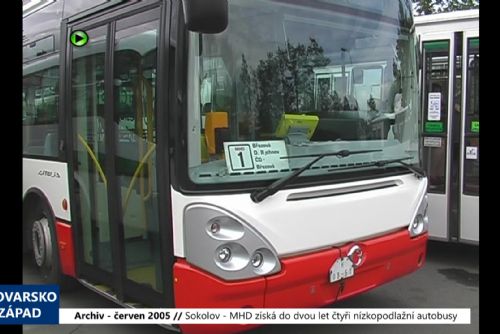 obrázek:2005 – Sokolov: MHD získá během dvou let čtyři nízkopodlažní autobusy (TV Západ)
