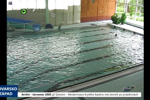obrázek:2005 – Sokolov: Modernizace krytého bazénu má skončit po prázdninách (TV Západ)