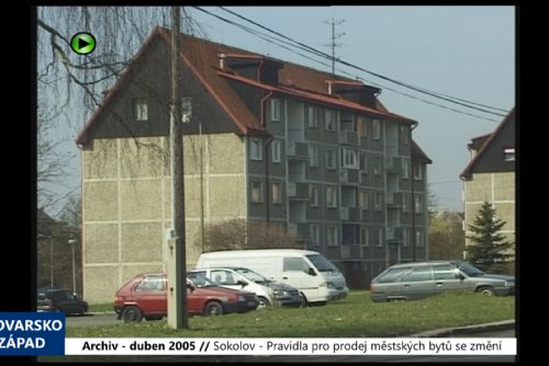 Foto: 2005 – Sokolov: Pravidla pro prodej městských bytů se změní (TV Západ)