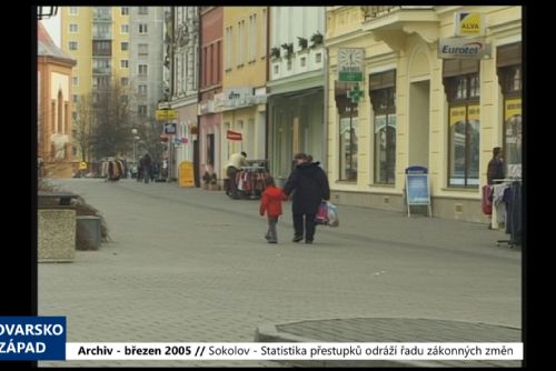 Foto: 2005 – Sokolov: Statistika přestupků odráží řadu zákonných změn (TV Západ)