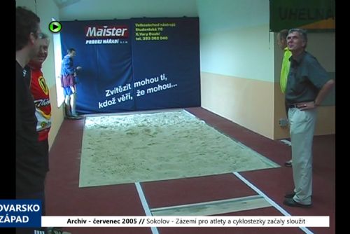 obrázek:2005 – Sokolov: Zázemí pro atlety a cyklostezka začaly sloužit (TV Západ)