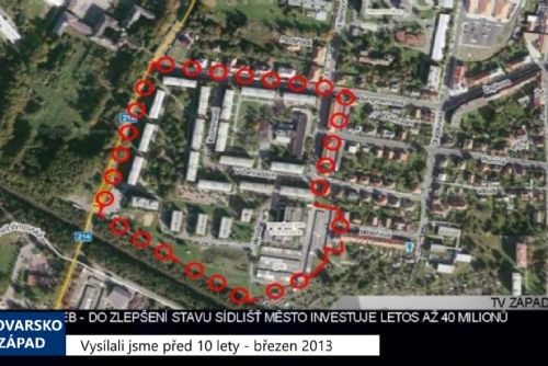 Foto: 2013 – Cheb: Do sídlišť město investuje letos až 40 milionů (4904) (TV Západ)