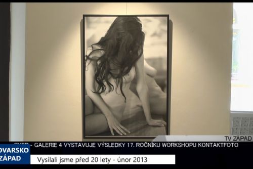 Foto: 2013 – Cheb: Galerie 4 ukazuje 17. ročník KontAKTfoto 4930 (TV Západ)