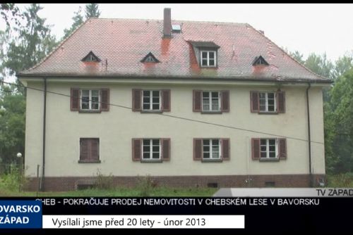 Foto: 2013 – Cheb: Pokračuje prodej hájenky v chebském lese v Bavorsku 4898 (TV Západ)