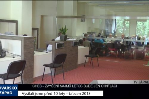 obrázek:2013 – Cheb: Zvýšení nájmů bude letos jen o inflaci (4909) (TV Západ)