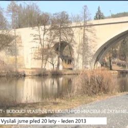 2013 – Loket: Budoucí vlastnictví mostu pod hradem je zatím nejasné (TV Západ)