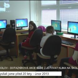 2013 – Sokolov: Dotazníková akce bude zjišťovat klima na školách 4891 (TV Západ)
