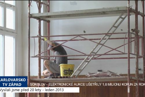 Foto: 2013 – Sokolov: Elektronické aukce ušetřily 1,8 milionu korun za rok (TV Západ)