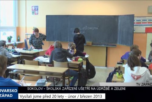 Foto: 2013 – Sokolov: Školská zařízení ušetří na údržbě a zeleni (4899) (TV Západ)